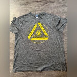NBA Los Angeles Lakers Gray and Yellow Tee